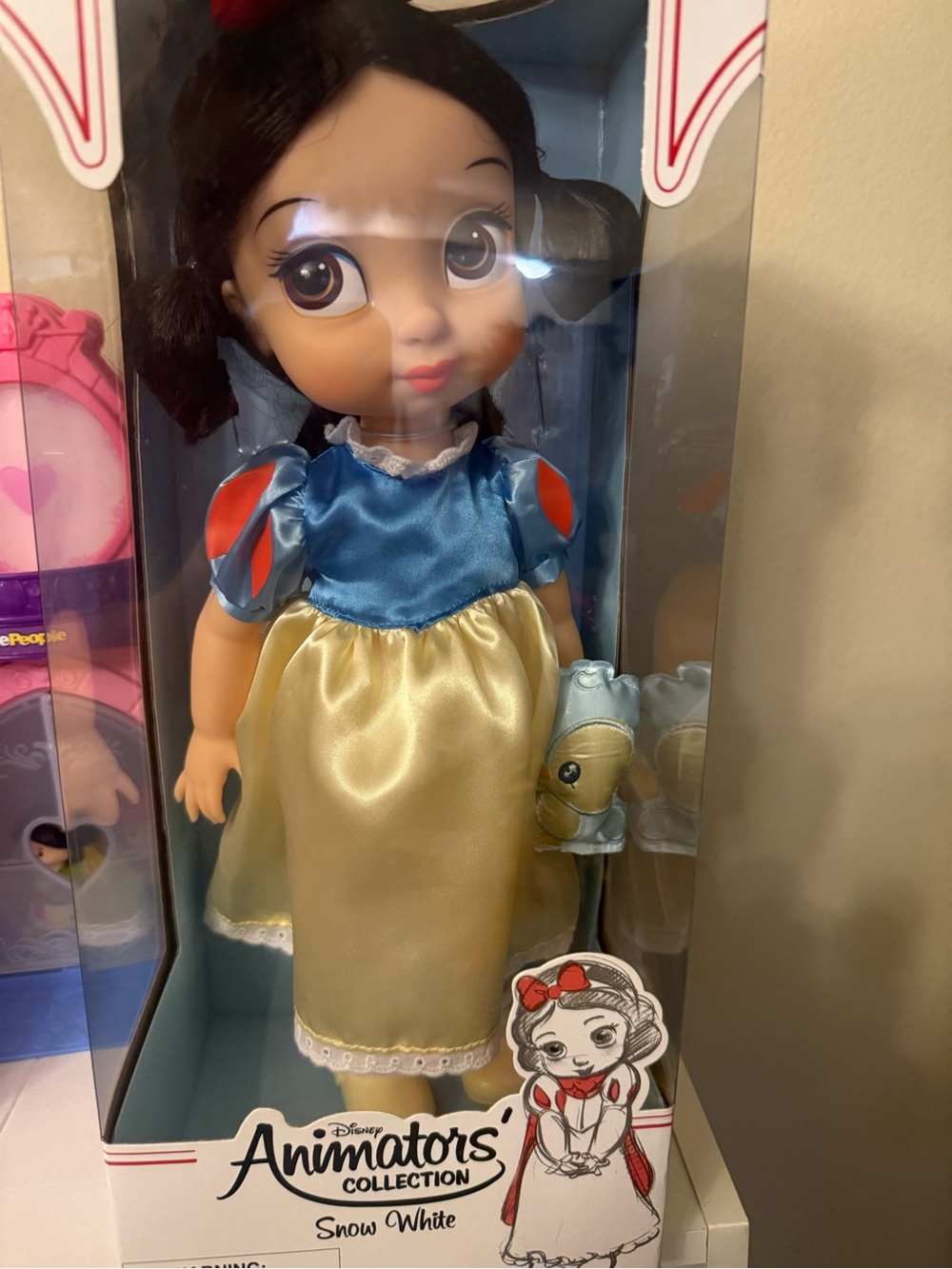 Disney Snow White Doll in Blue, Yellow, Red